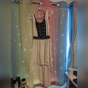 White Medium Royal Bones high low dress